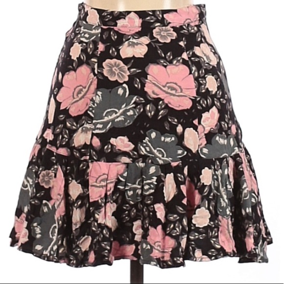 Spell & The Gypsy Collective Wiona Mini Skirt in Coal XXS Black Pink  23” Waist - Picture 5 of 13